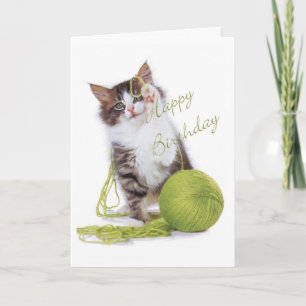 Cat Birthday Card