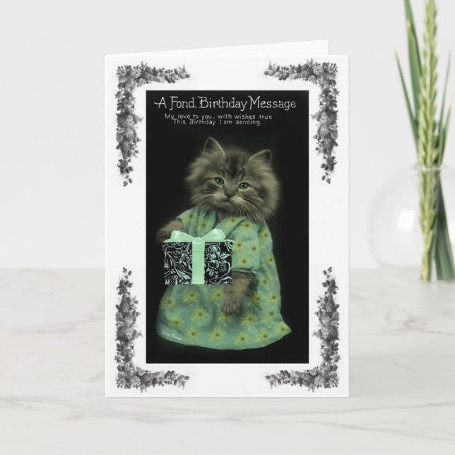 Cat Birthday Card (Front)