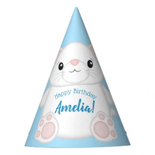Cat Birthday Party Kitty Blue Hat