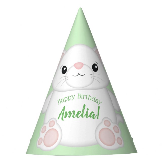 Cat Birthday Party Party Hat (Front)
