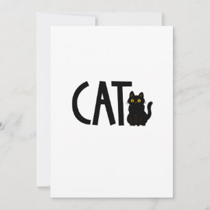 Cat Black Cat Invitation