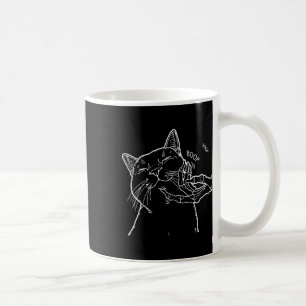 Cat Black Lover Skeleton Hand Boop Funny Halloween Coffee Mug