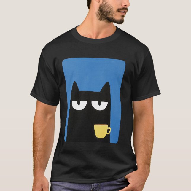 Cat Black T-Shirt (Front)