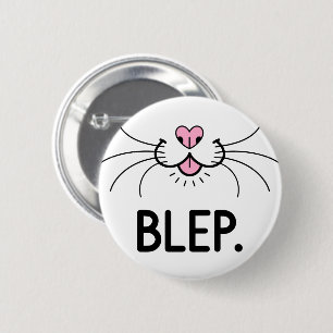 Cat Blep Cute Tongue 2 Inch Round Button