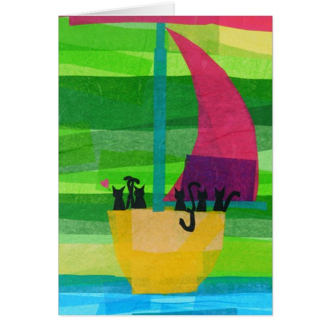 Cat Boat Adventures with message (Front)