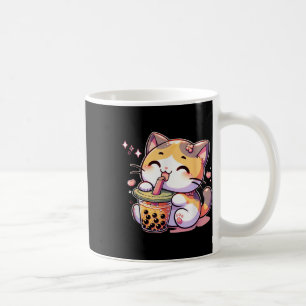 Cat Boba Tea Bubble Tea Anime Kawaii Neko Kids Tee Coffee Mug