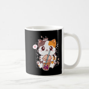 Cat Boba Tea Bubble Tea Kawaii Anime Japanese Neko Coffee Mug