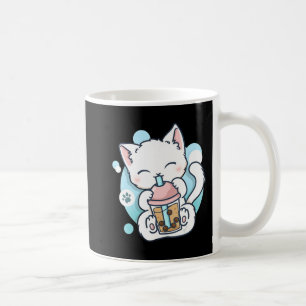 Cat Boba Tea Bubble Tea Kawaii Anime Japanese Neko Coffee Mug