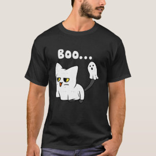 Cat Boo Ghost Cute Kitty Spooky Funny Halloween Me T-Shirt