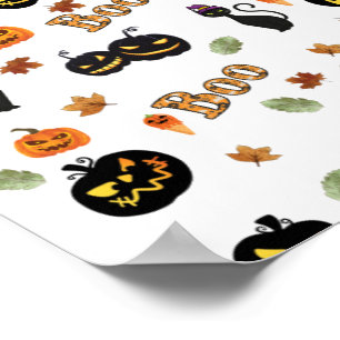 Cat Boo Halloween Poster