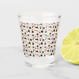 Cat Boo Halloween Shot Glass