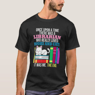 Cat Book Feline Owner Reader Bookworm T-Shirt