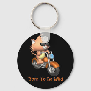 Cat - Born To Be Wild Keychain