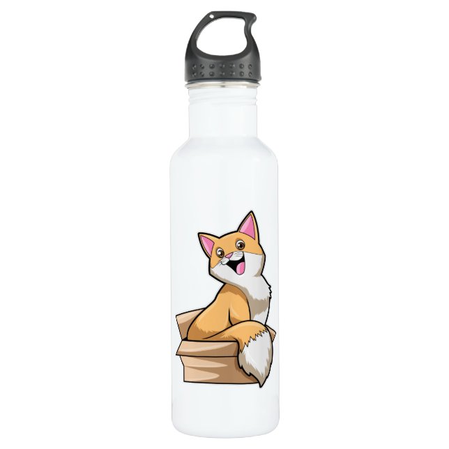 Cat Box 710 Ml Water Bottle (Front)