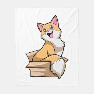 Cat Box Fleece Blanket