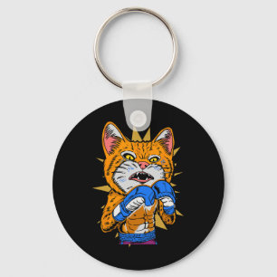 Cat Boxing Kitten Boxing Gloves Boxer Funny Cat Me Keychain