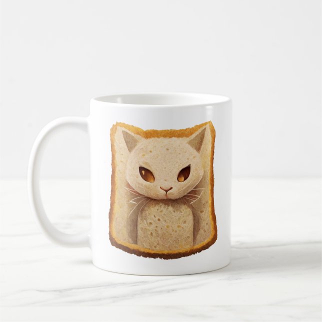 Cat Bread 01 Coffee Mug (Left)