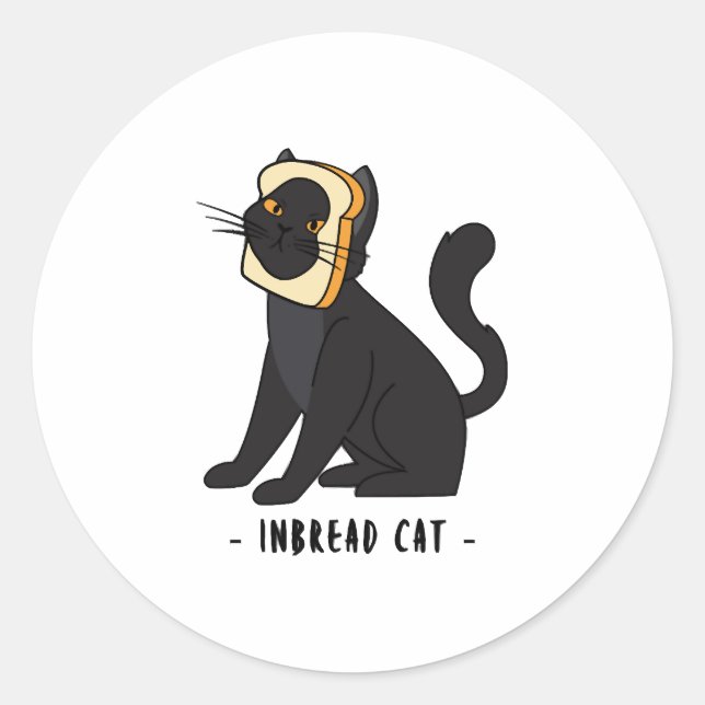 Cat Bread Breading Cats Cat Breading Classic Round Sticker (Front)