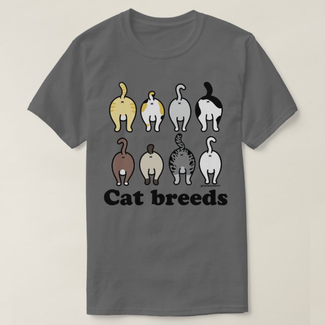 CAT BREEDS T-Shirt (Design Front)