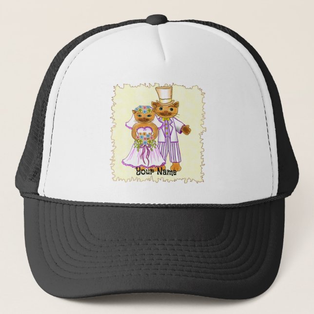 Cat Bride and Groom hats (Front)