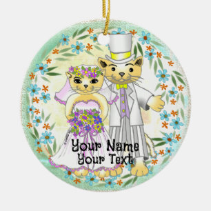 Cat Bride and Groom  Ornament