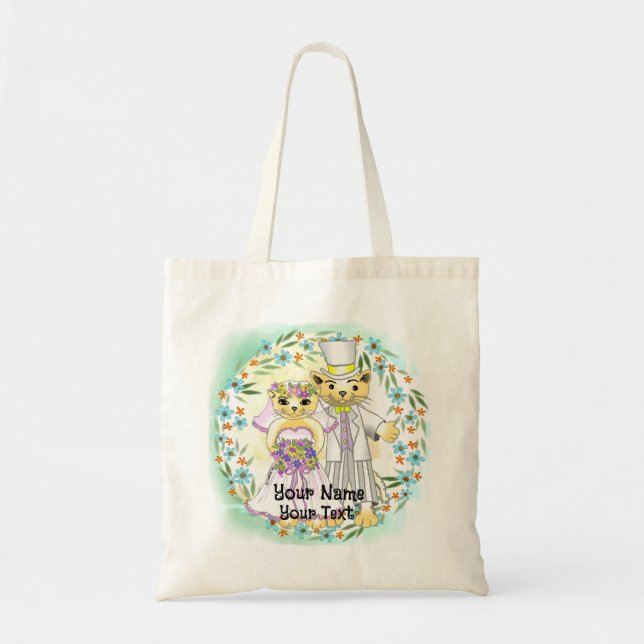Cat Bride and Groom  Tote Bag (Front)