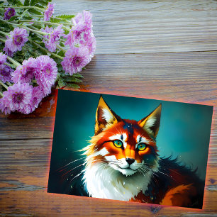  cat bright red animal colourful art whisker lovel sticker