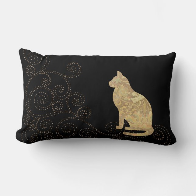Cat Brocade avec Coussin Lumbar (Recto)