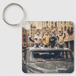 cat brothers keychain