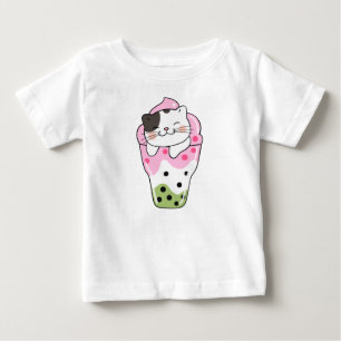 Cat Bubble Tea Baby T-Shirt