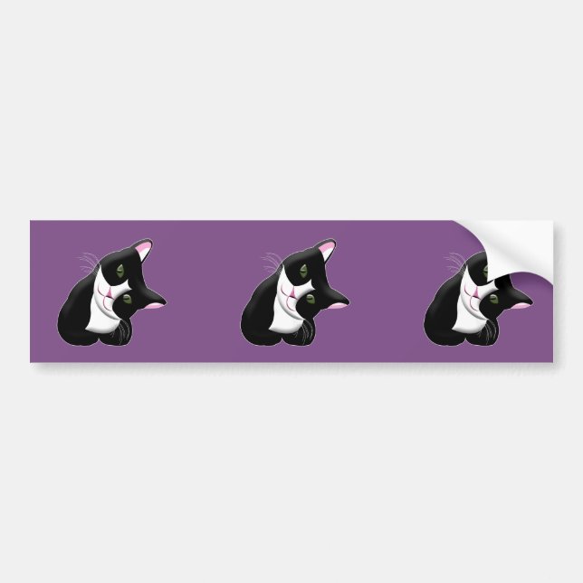 Cat Bumper Sticker (Front)