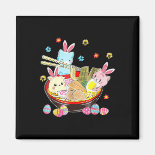 Cat Bunny Ears Ramen Kawaii Easter Day Anime Lover Magnet