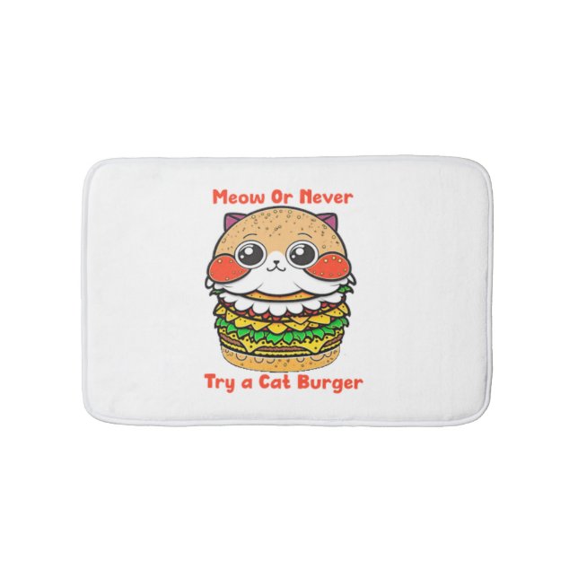 Cat Burger  Bath Mat (Front)