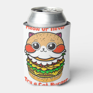 Cat Burger Can Cooler