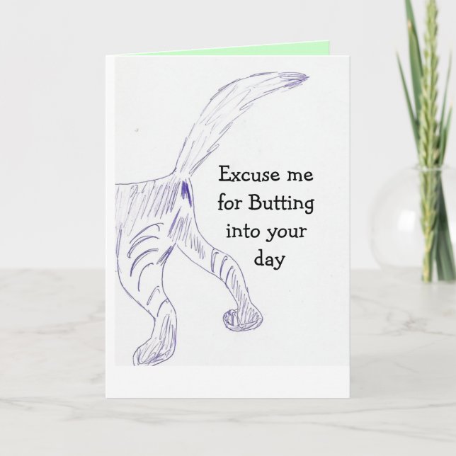 cat butt card (Front)