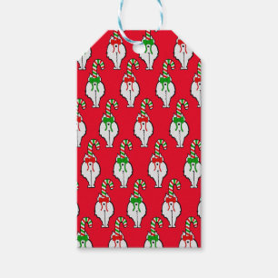 Cat Butt Christmas Gift Tags