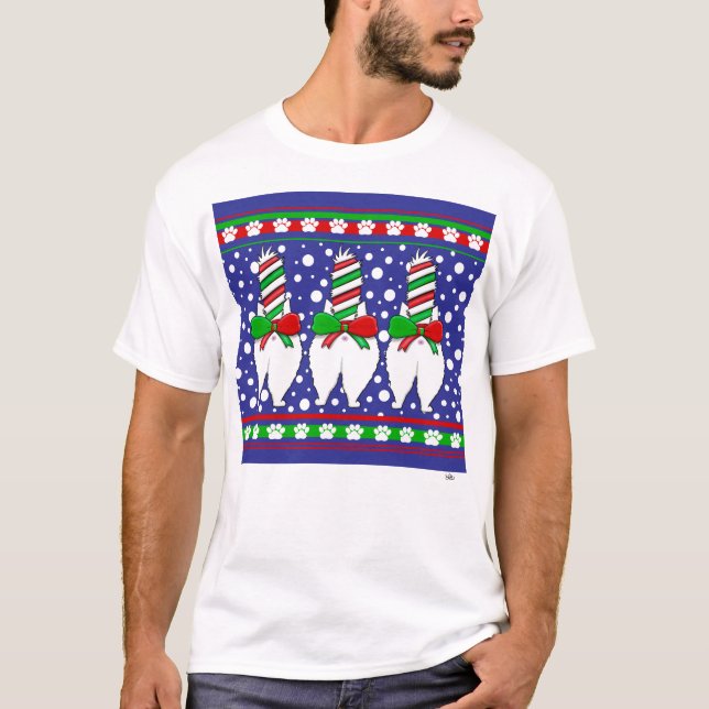 Cat Butt Christmas Green T-Shirt (Front)