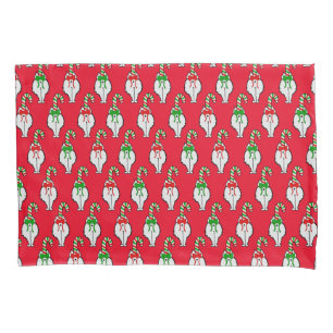 Cat Butt Christmas Pillowcase