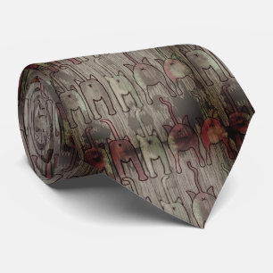 cat butt neck tie