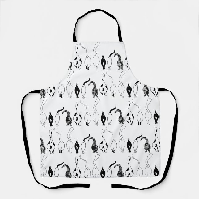 Cat Butts Pattern Apron (Front)