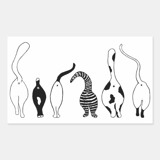 Cat Butts Sticker (Front)