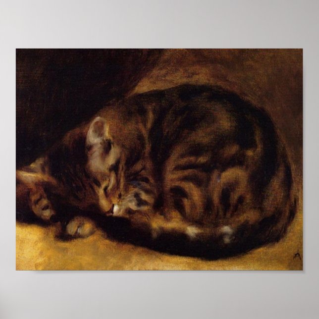 Cat by Renoir Poster (Front)