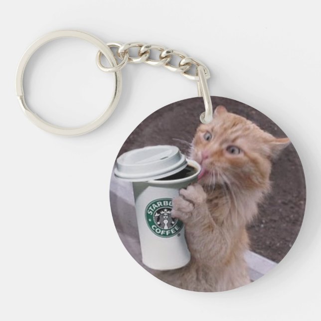 Cat Cafe Keychain (Front)