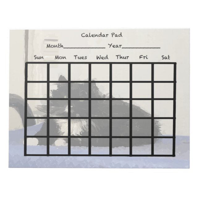 Cat Calendar Pad (Front)