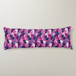Cat Camouflage Botanical Guest Room Decor Garden I Body Pillow