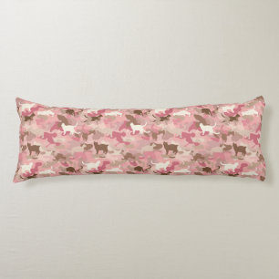 Cat Camouflage Nature Rustic Decor Garden Inspired Body Pillow