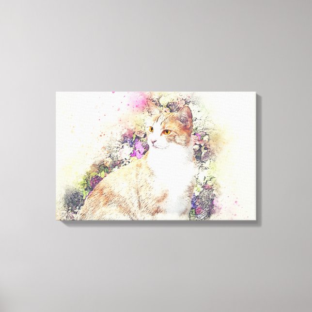Cat Canvas Print (Front)