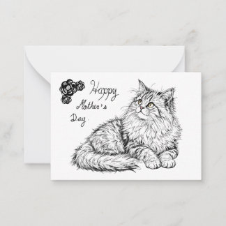 Cat card for mom.