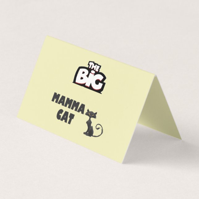 Cat cards black and white design (Front)
