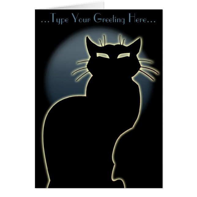 Cat Cards Custom Cat Lover Cards Personalize (Front)